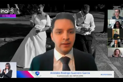 Captura de pantalla de la sesión virtual