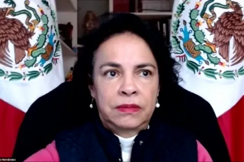 Captura de pantalla de la sesión virtual