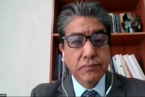 Captura de pantalla de la sesión virtual