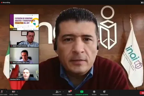 Captura de pantalla de la sesión virtual