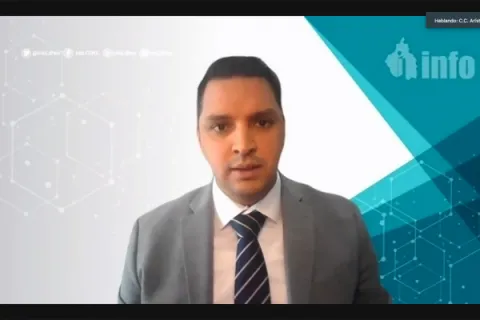 Captura de pantalla de la sesión virtual