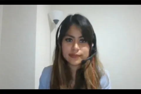 Captura de pantalla de la sesión virtual
