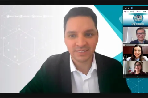 Captura de pantalla de la sesión virtual