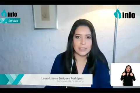 Captura de pantalla de la sesión virtual