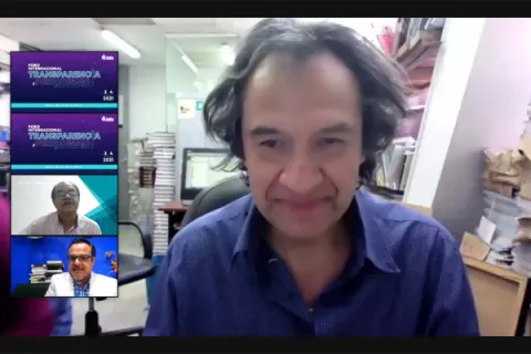Captura de pantalla de la sesión virtual
