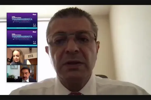 Captura de pantalla de la sesión virtual