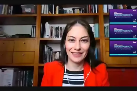 Captura de pantalla de la sesión virtual