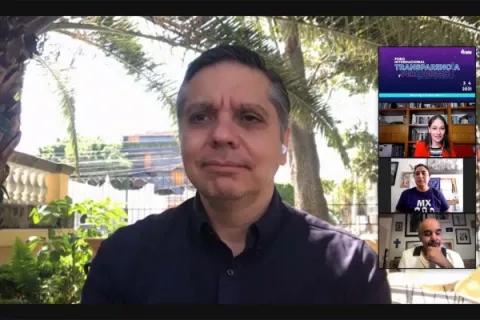 Captura de pantalla de la sesión virtual