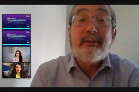 Captura de pantalla de la sesión virtual