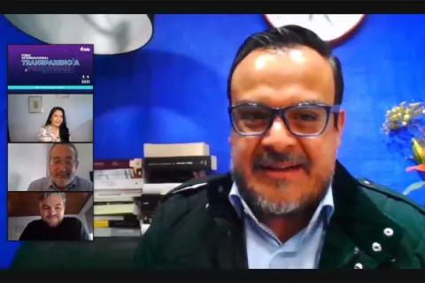 Captura de pantalla de la sesión virtual