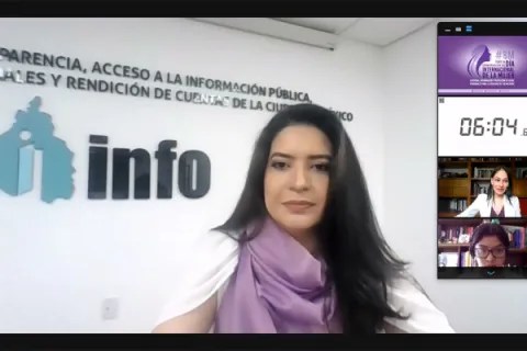 Captura de pantalla de la sesión virtual