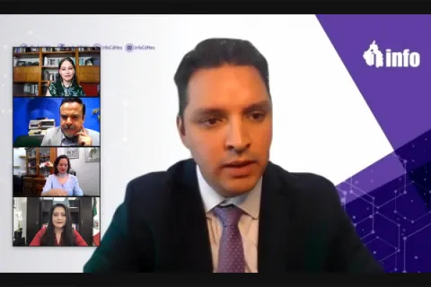 Captura de pantalla de la sesión virtual