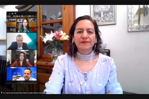 Captura de pantalla de la sesión virtual