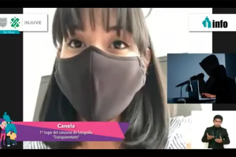 Captura de pantalla de la sesión virtual