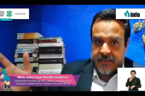 Captura de pantalla de la sesión virtual