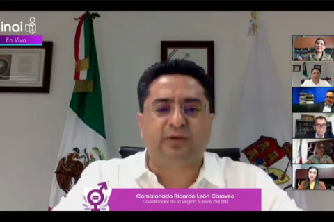 Captura de pantalla de la sesión virtual