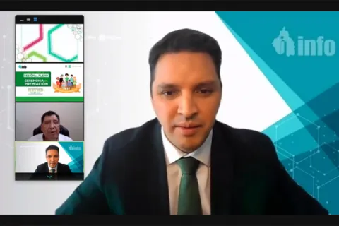 Captura de pantalla de la sesión virtual