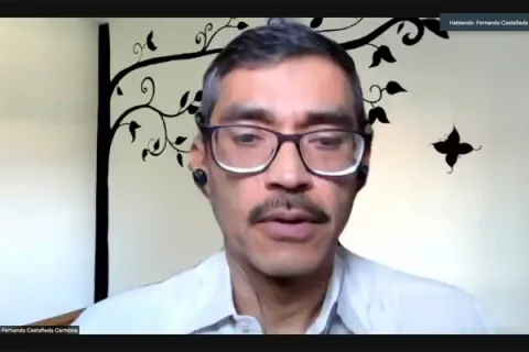 Captura de pantalla de la sesión virtual