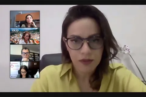 Captura de pantalla de la sesión virtual