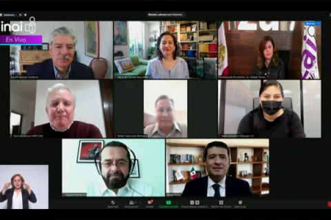 Captura de pantalla de la sesión virtual
