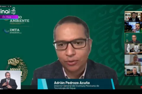 Captura de pantalla de la sesión virtual