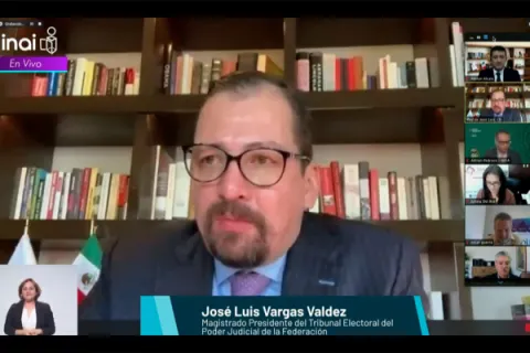 Captura de pantalla de la sesión virtual