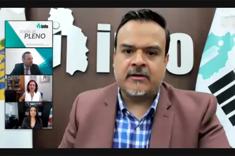 Captura de pantalla de la sesión virtual