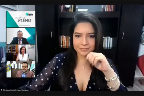 Captura de pantalla de la sesión virtual