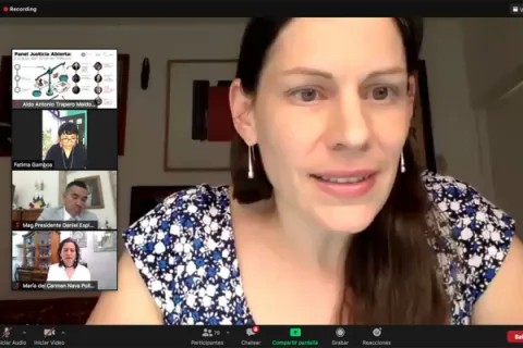 Captura de pantalla de la sesión virtual
