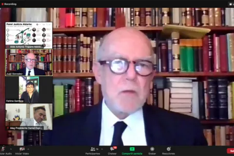 Captura de pantalla de la sesión virtual