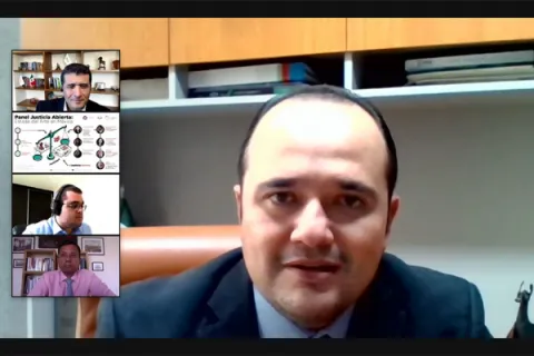 Captura de pantalla de la sesión virtual