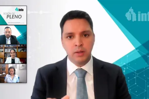 Captura de pantalla de la sesión virtual