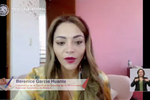 Captura de pantalla de la sesión virtual
