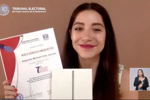 Captura de pantalla de la sesión virtual