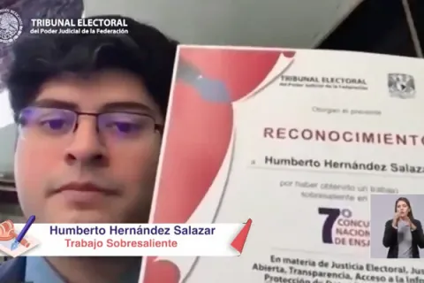 Captura de pantalla de la sesión virtual