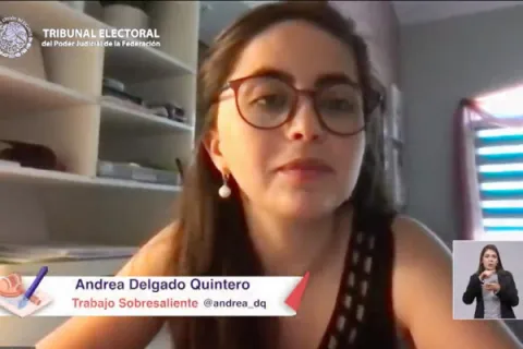 Captura de pantalla de la sesión virtual