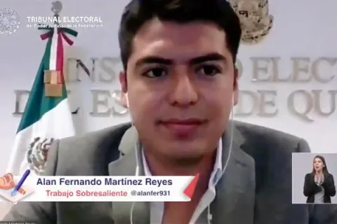 Captura de pantalla de la sesión virtual