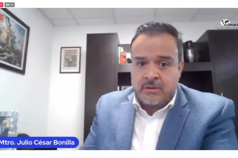 Captura de pantalla de la sesión virtual