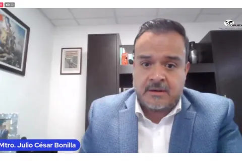 Captura de pantalla de la sesión virtual