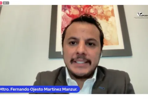 Captura de pantalla de la sesión virtual