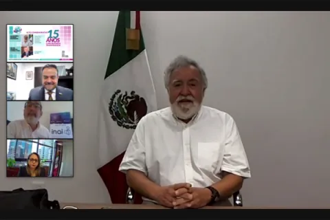 Captura de pantalla de la sesión virtual