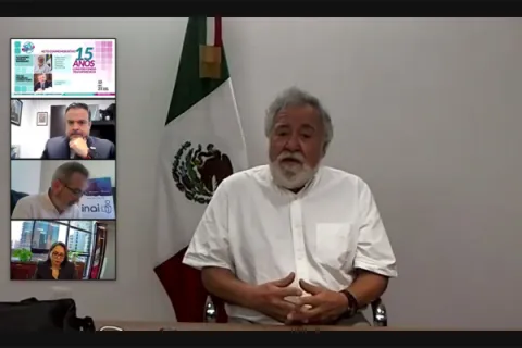 Captura de pantalla de la sesión virtual