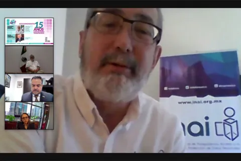 Captura de pantalla de la sesión virtual