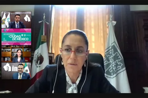 Captura de pantalla de la sesión virtual