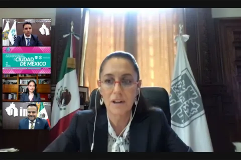 Captura de pantalla de la sesión virtual