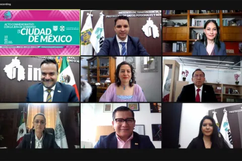 Captura de pantalla de la sesión virtual