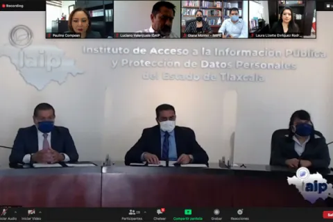 Captura de pantalla de la sesión virtual