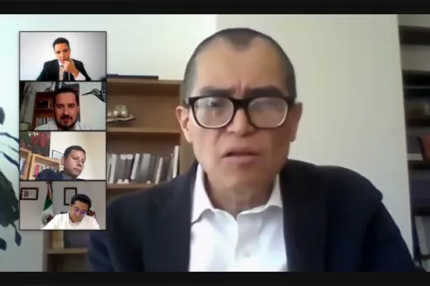Captura de pantalla de la sesión virtual