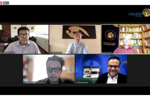 Captura de pantalla de la sesión virtual