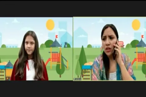 Captura de pantalla de la sesión virtual